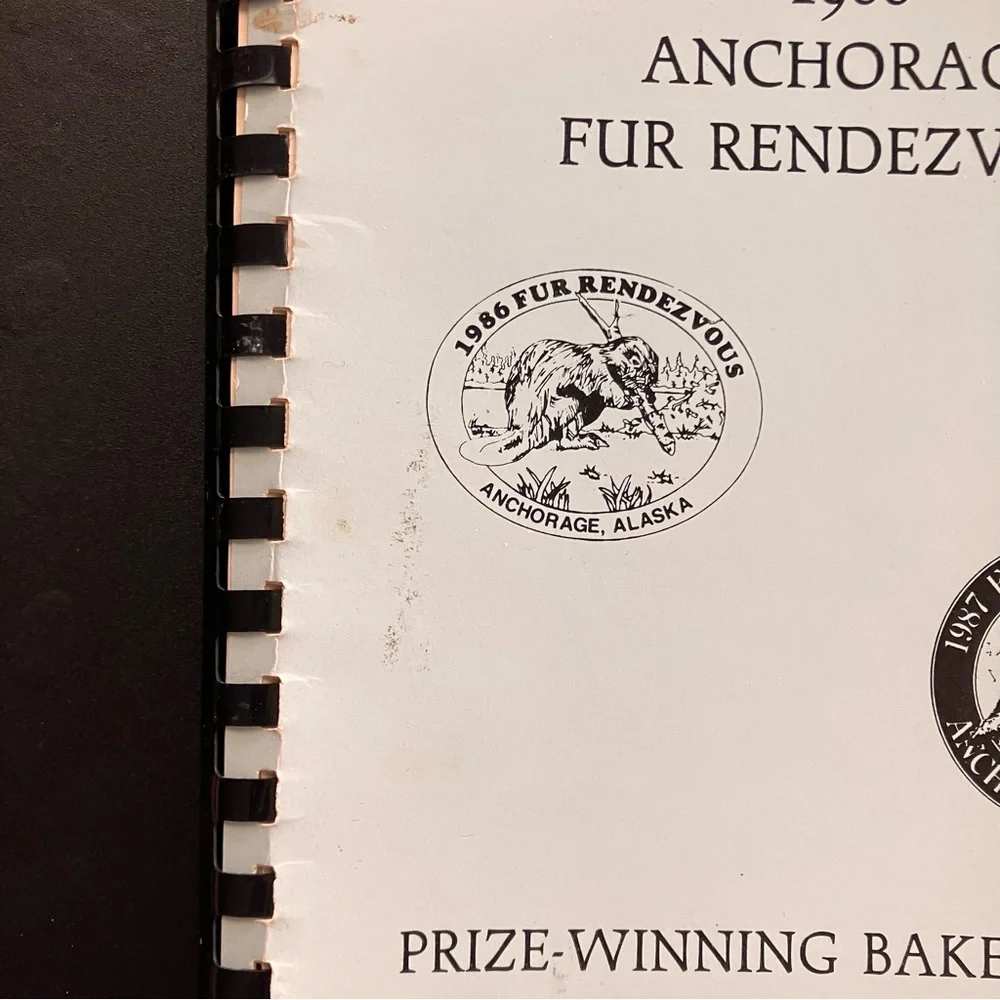 Anchorage Fur Rendezvous Alaska Community Cookbook 1988 Vintage Spiral Bound